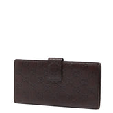 グッチ グッチシマ プリンシー 長財布 167464 ブラウン レザー レディース GUCCI 【中古】